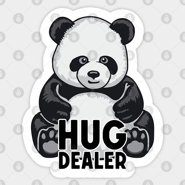 Hug Dealer Cute Panda Bear Zoology Sticker by Grandeduc